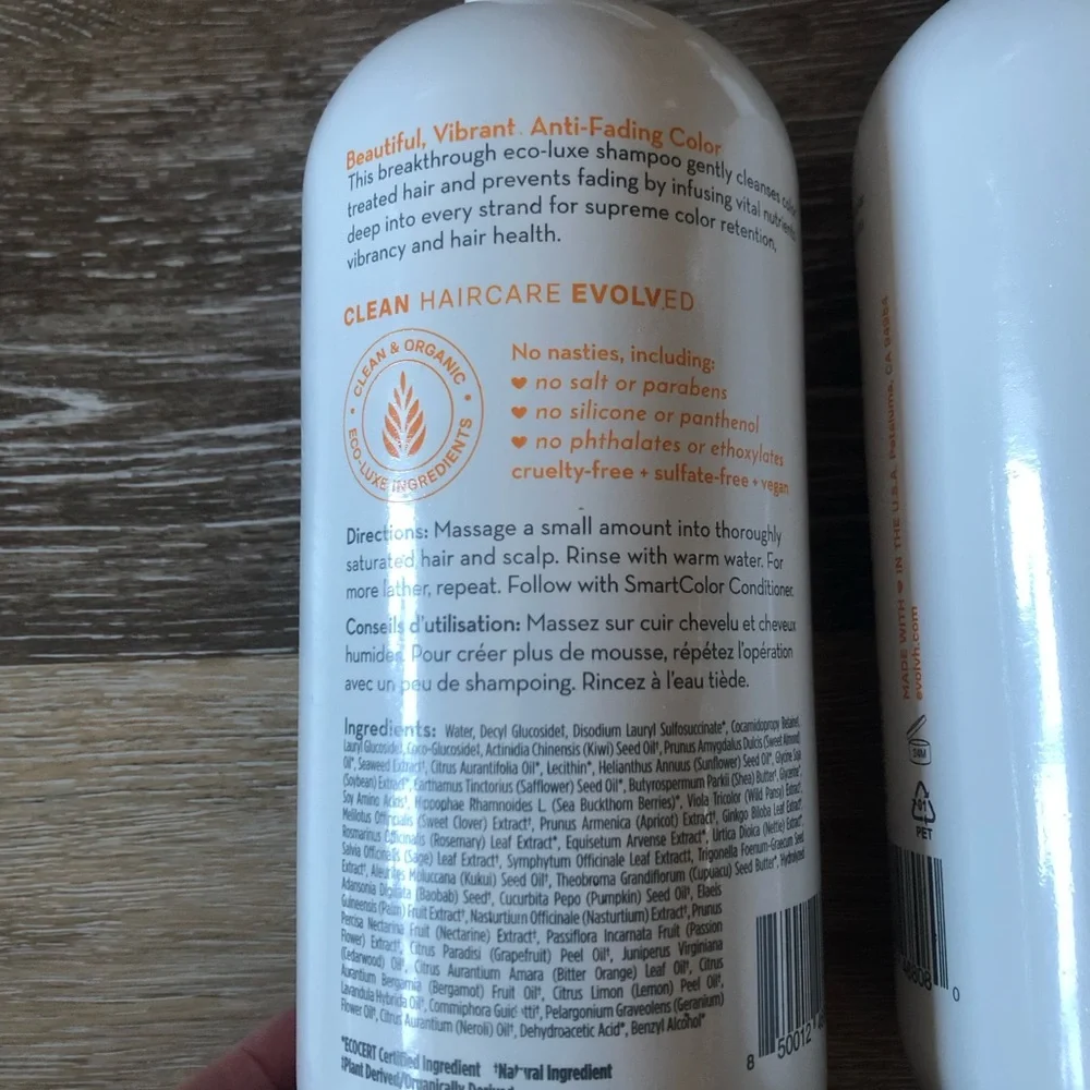 2 Evolvh Smartcolor Color Protecting Shampoo. 2-Pack. - Picture 2 of 2